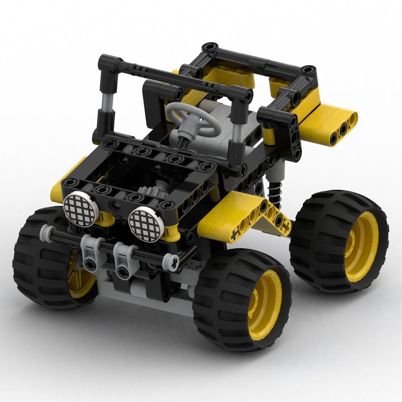 Lego 8816 ATV Off Road Racer - Studless Remake