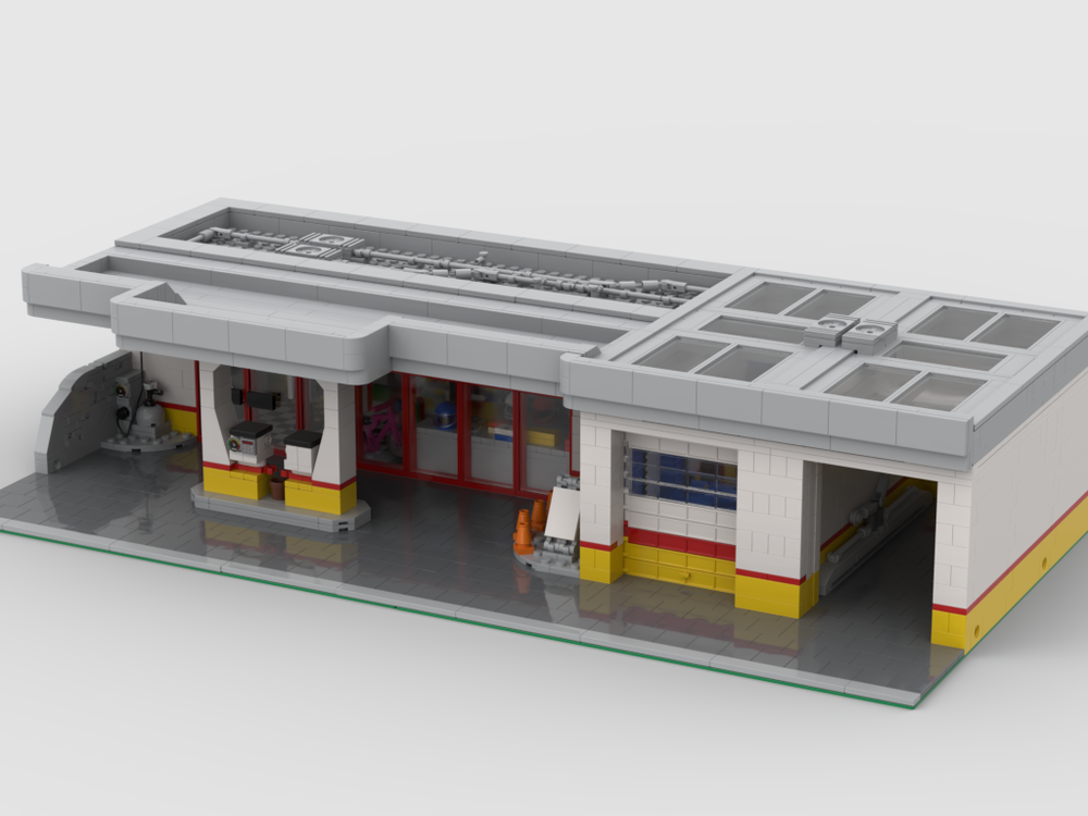 Lego Gasstation/Tankstelle Modularstyle