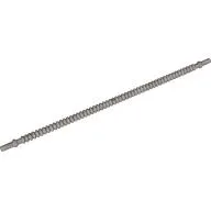 Flexible Ribbed Hose 8mm Ends 19L / Flat Silver