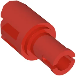 Arm Piece with Pin, 3 Fingers / Red