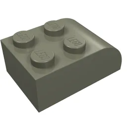 Brick Curved 2 x 3 / Dark Gray