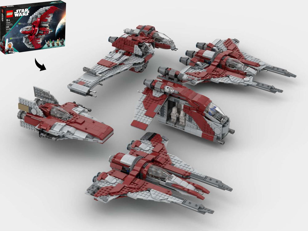 Lego 5-in-1 Alternate Builds Bundle - 75362 Ahsoka Tano's T-6 Shuttle