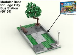 Modular Base for Lego City Bus Station 60154
