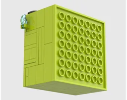 Scared 2x2 brick