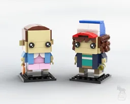 Stranger Things Brickheadz Collection - Dustin & Eleven