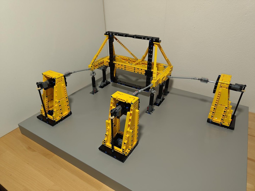 Lego MultiAxial Shake Table - hydraulic vibration test stand