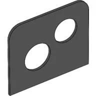 Soccer Target 10 x 9 with Two Holes / Black
