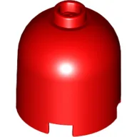 Brick Round 2 x 2 x 1 2/3 Dome Top, Hollow Stud / Red