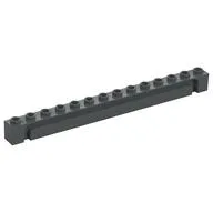Brick Special 1 x 14 Grooved / Dark Bluish Gray