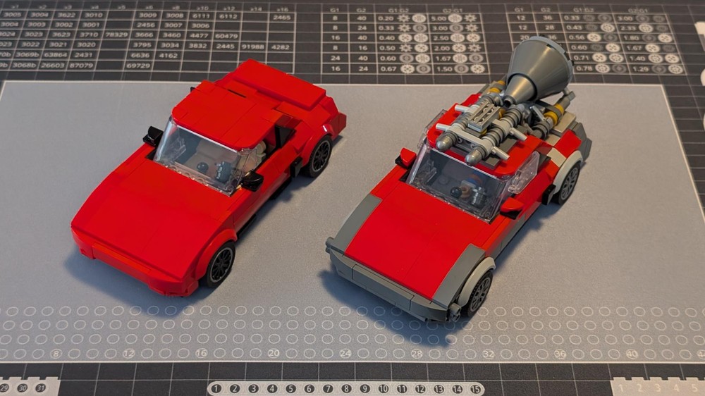 Lego Pontiac Fiero + Rocket Fiero Bundle