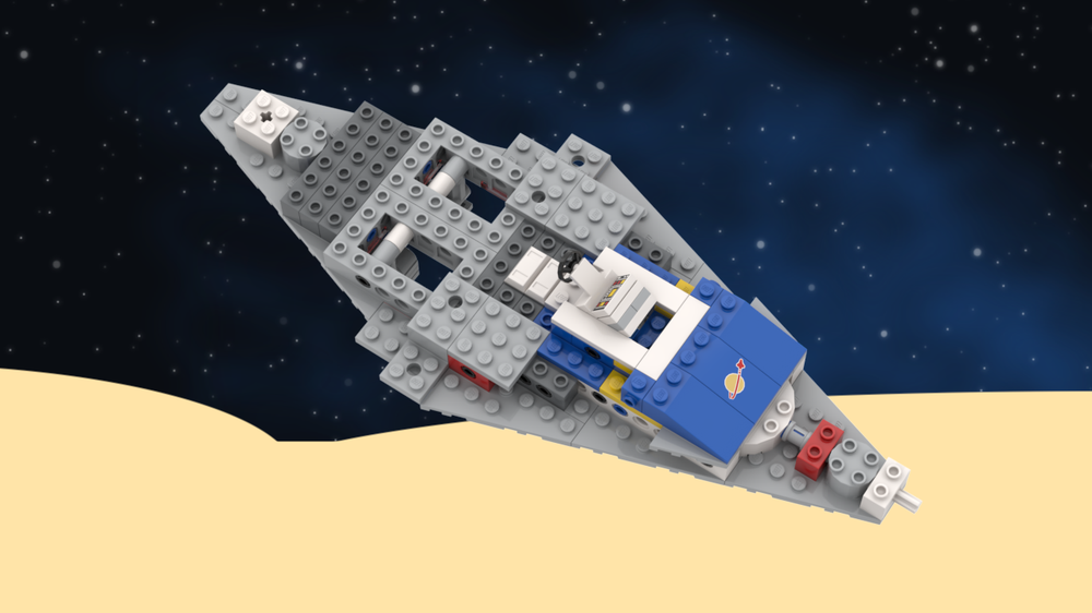 Lego Galaxy Explorer - Alternative Model C, modification for landing gear