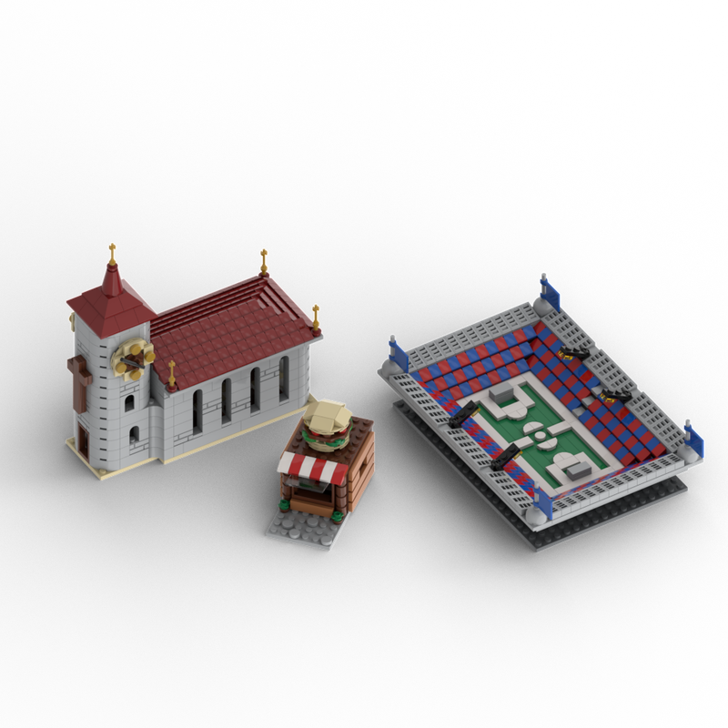 Lego Three modular city buildings