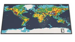 World Map - Topographical