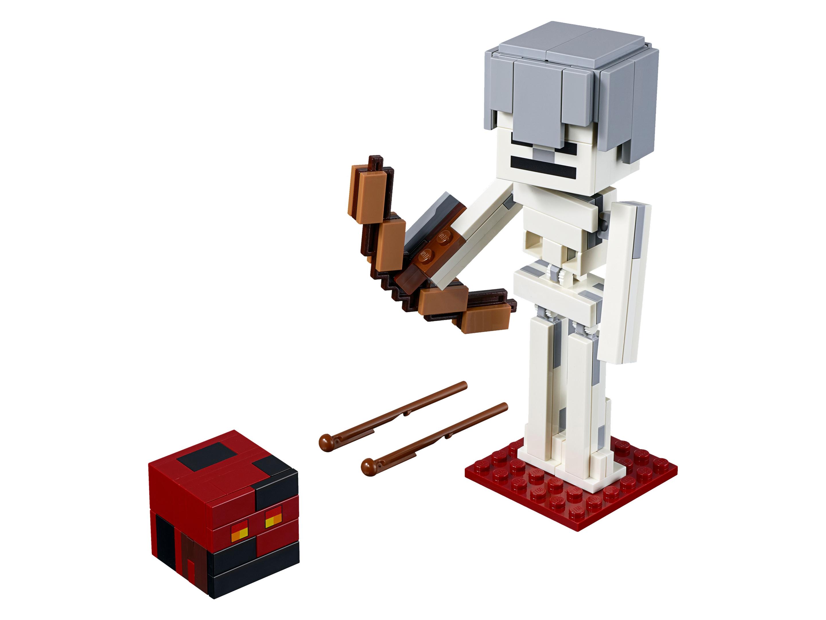 Lego Minecraft Skeleton BigFig with Magma Cube