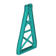 Lego Support 1 x 6 x 10 Girder Triangular / Dark Turquoise