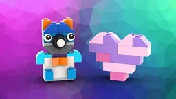 10696 Teddy bear and heart