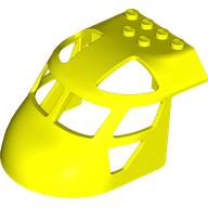 Lego Aircraft Fuselage Curved Forward 6 x 8 Top / Vibrant Yellow