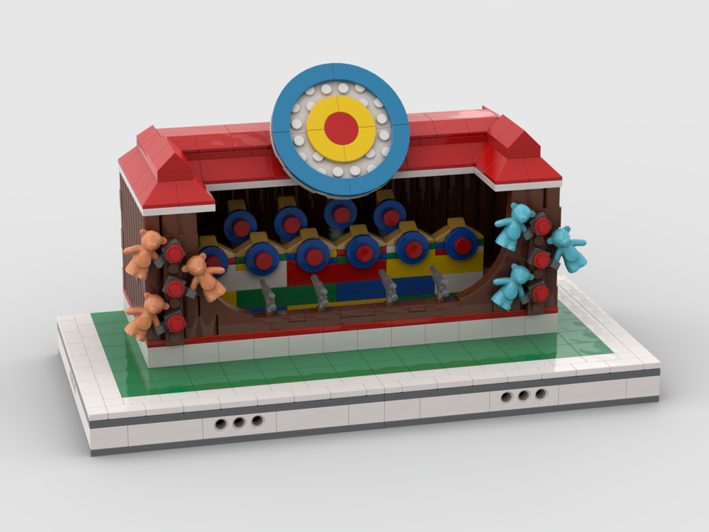 Lego Dartboard Stand for modular Amusement Park