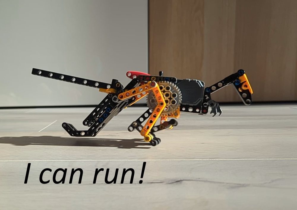 Lego MD007 - Running dino experiment
