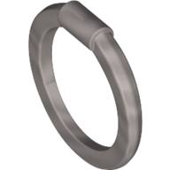 Lego Weapon Chakram / Hoop Blade / Ring / Flat Silver