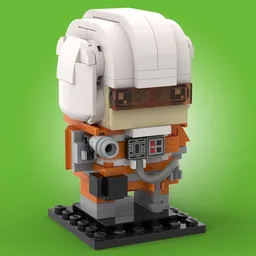 Luke Sky walker Snowspeeder Outfit from The Empire Strikes Back Brickheadz