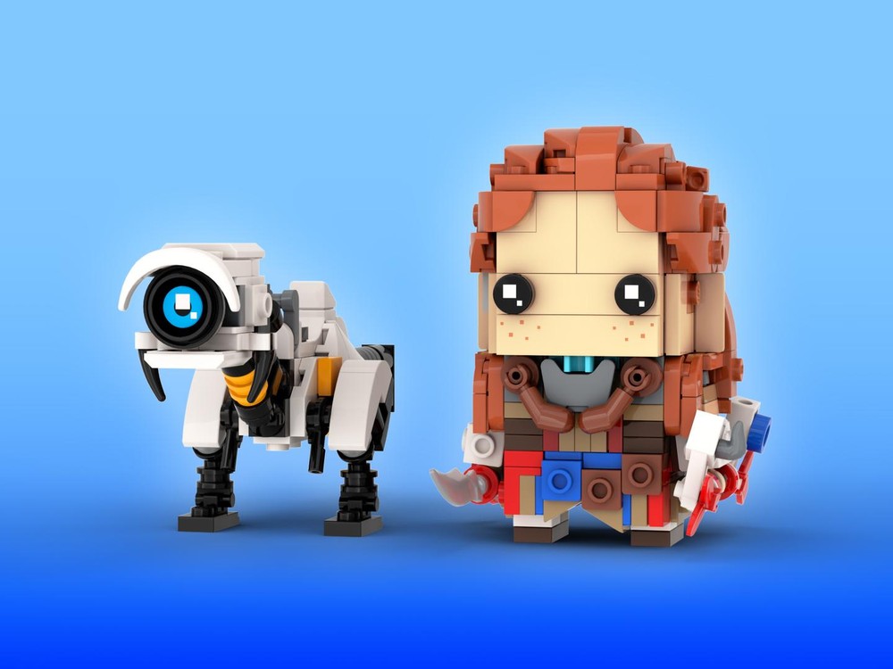 Lego Aloy & Watcher Brickheadz LEGO MOC - Horizon: Zero Dawn