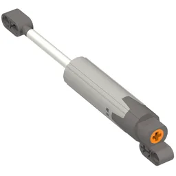 Technic Linear Actuator with Dark Bluish Gray Ends [Improved Version] / Light Bluish Gray