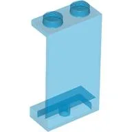 Panel 1 x 2 x 3 - Solid Studs / Trans-Dark Blue