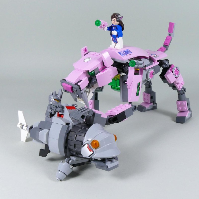 Lego Sabretooth and Mechafish - LEGO Overwatch 75973 B model