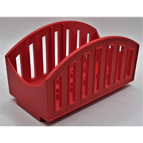 Lego Duplo Trailer, Open Bars, Animal Transporter / Red