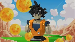 Son Goku Head Stand