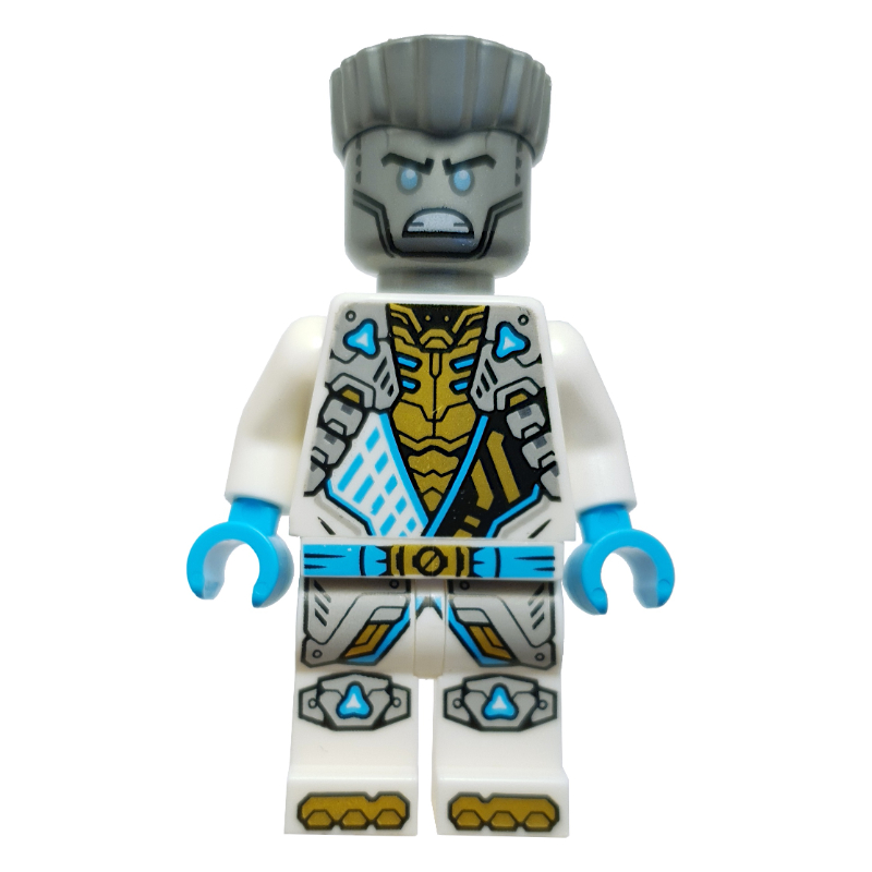 Lego Zane, White Suit, Silver Hair, Angry