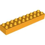 Duplo Brick 2 x 10 / Bright Light Orange