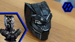 76215 Black Panther Cowl Helmet - Alternate Build