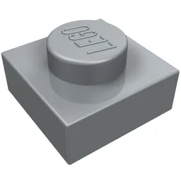 Plate 1 x 1 / Pearl Light Gray