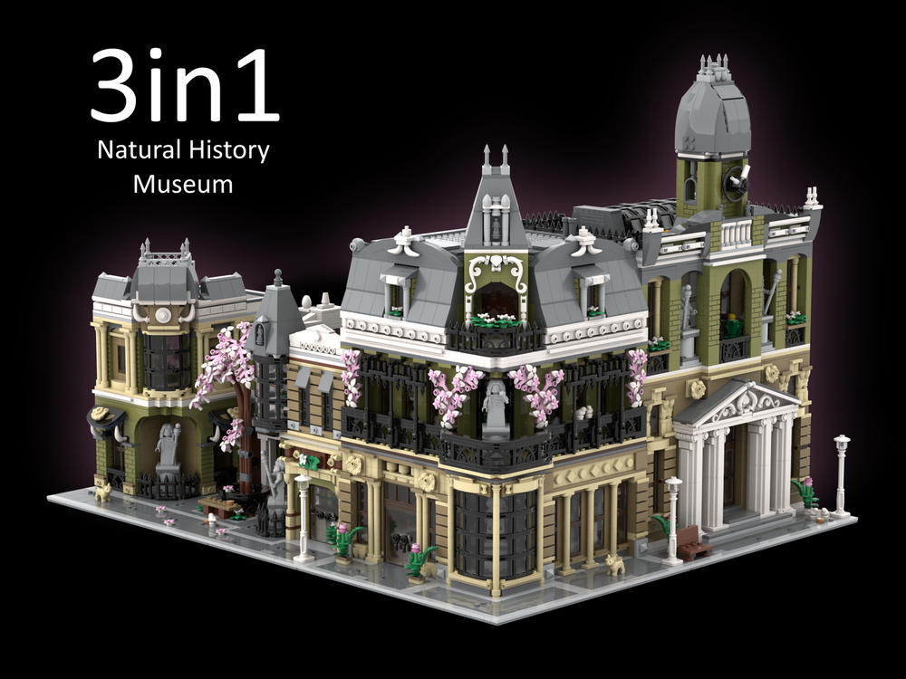 Lego 3in1 10326 Natural History Museum Alternative Builds