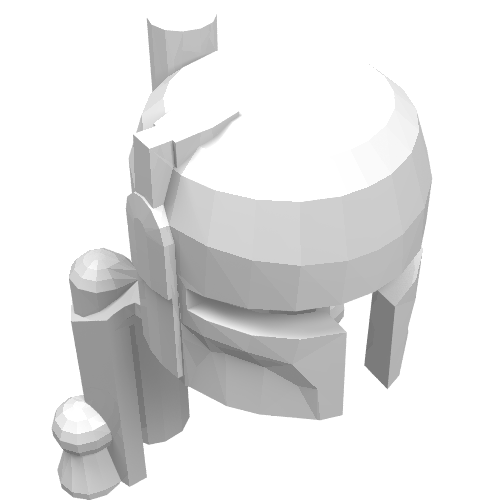 Lego Helmet, Rocket Pack [Plain] / White
