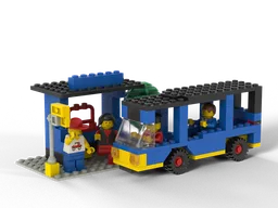 6363 Bus with bus stop