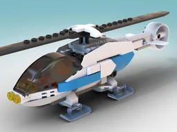 Modern sleek helicopter