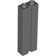 Lego Brick Special 1 x 2 x 5 with Groove / Dark Bluish Gray