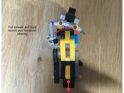 Motorised 42225 Motorcycle using Circuit Cubes