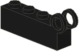 Hinge Brick 1 x 8 Female / Black