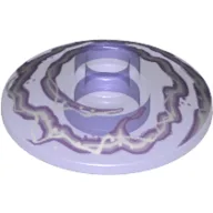 Dish 2 x 2 Inverted [Radar] with Lavender and White Electricity Print