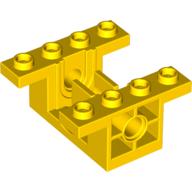 Lego Gearbox 4 x 4 x 1 2/3 with 1 x 2 Cutouts, Pin Holes / Yellow