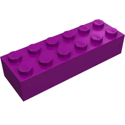Brick 2 x 6 / Purple