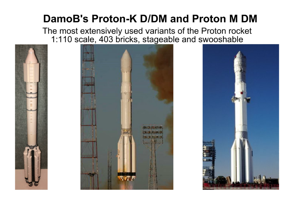 Lego DamoB's Proton-K or Proton-M Blok-D or Blok-DM