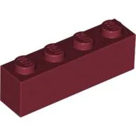 Brick 1 x 4 / Dark Red