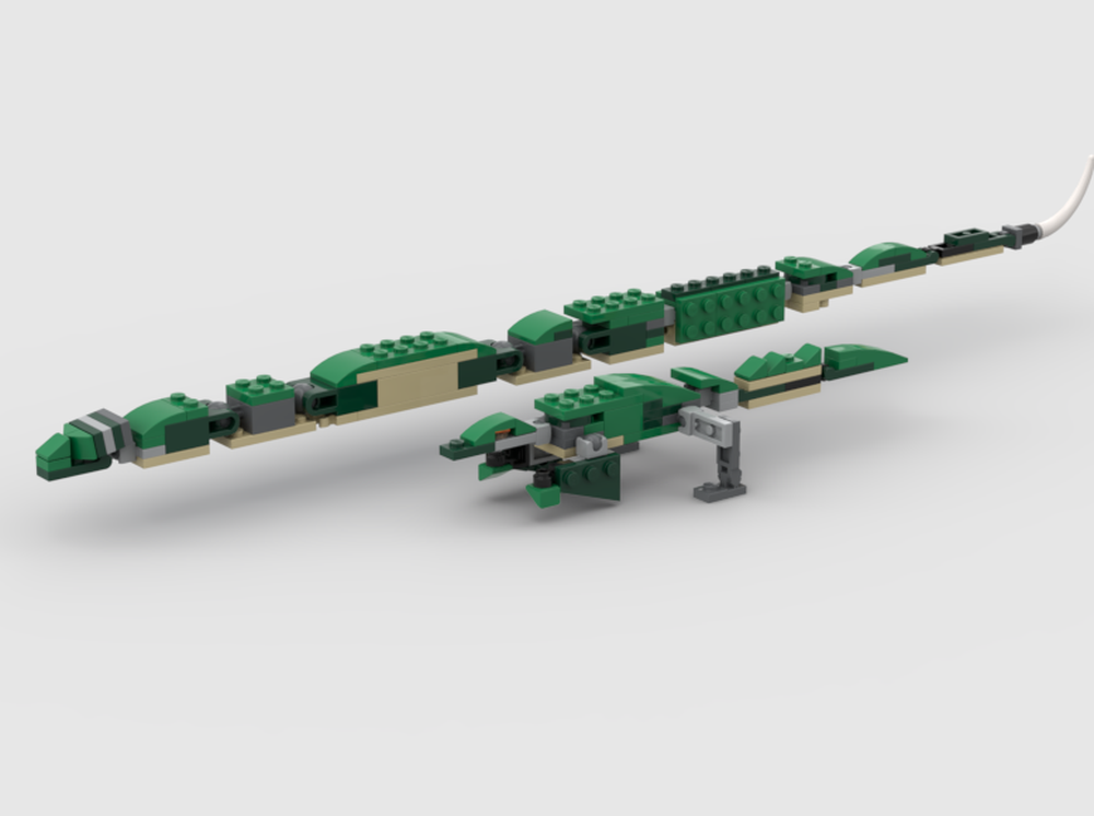 Lego 31058 x2 Titanoboa cerrejonensis & Anthracosuchus balrogus 1:32