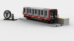 MBTA Red Line Subway Train