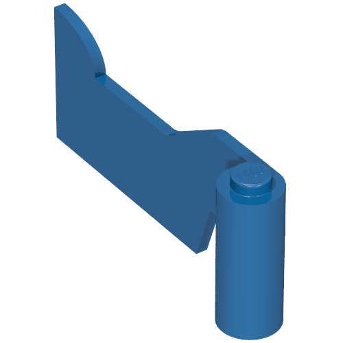 Lego Fabuland, Door 1 x 6 x 2 Left / Blue